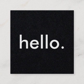 Hello Square Business Cards