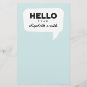 Hello Stationery Teal
