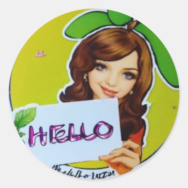 Hello Sticker (Front)