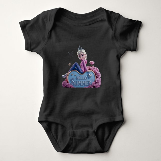 Hello summer 2025 baby bodysuit (Front)
