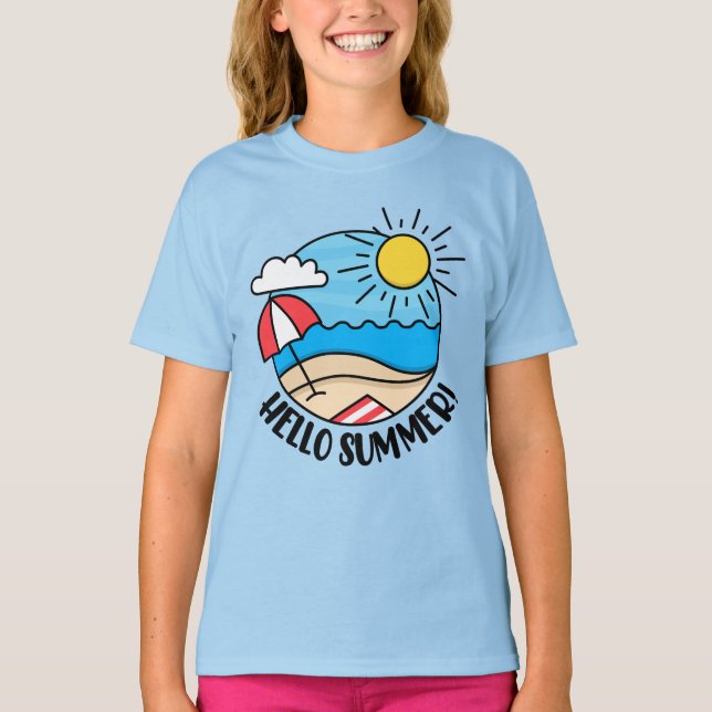 Hello Summer 2 T-Shirt (Front)