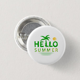 Hello Summer 3 Cm Round Badge