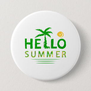 Hello Summer 7.5 Cm Round Badge