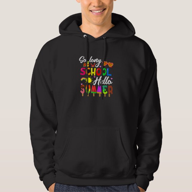 Hello Summer A Beach Vacay Summertime Holiday Hoodie (Front)
