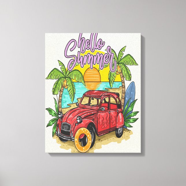 Hello Summer Artwork 2024 Canvas Print (Front)