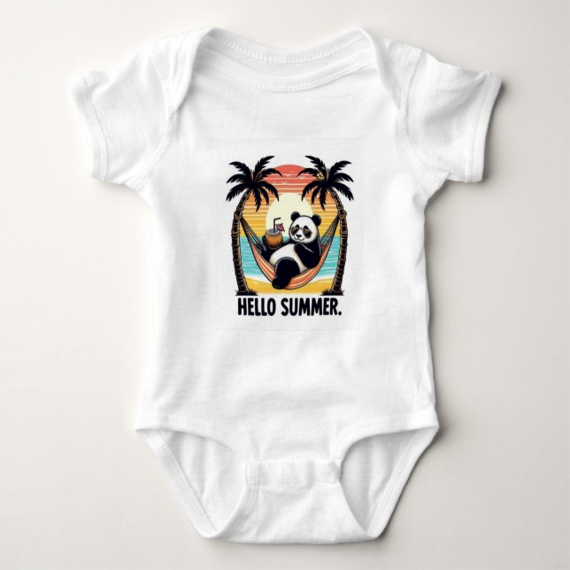 Hello Summer  Baby Bodysuit (Front)
