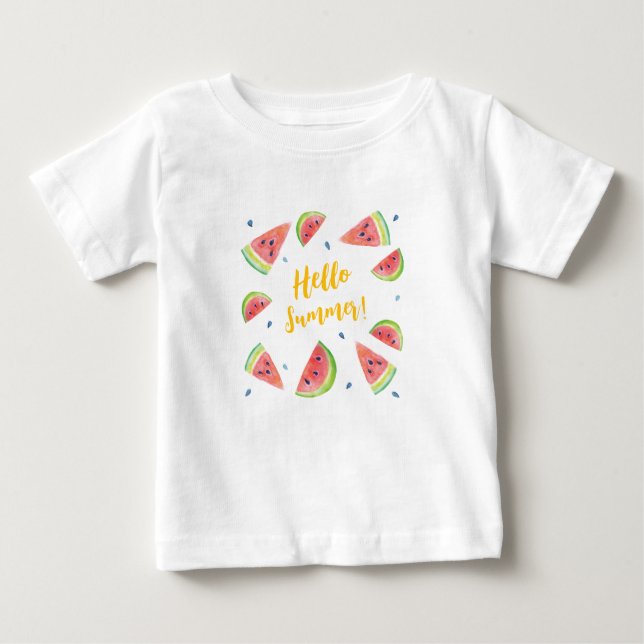 Hello Summer Baby T-Shirt (Front)