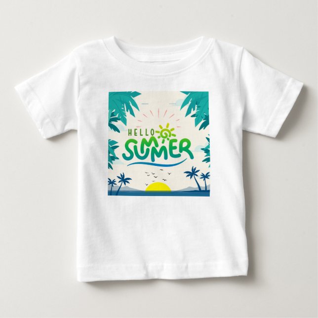Hello Summer Baby T-Shirt (Front)