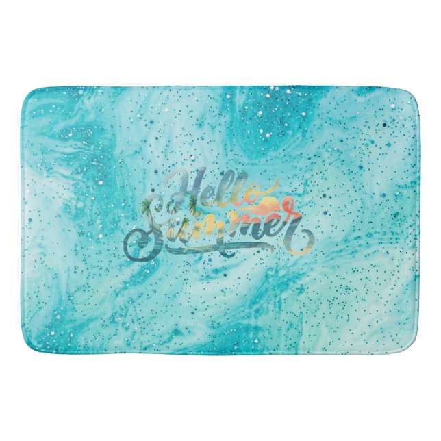 Hello Summer Bath Mat (Front)