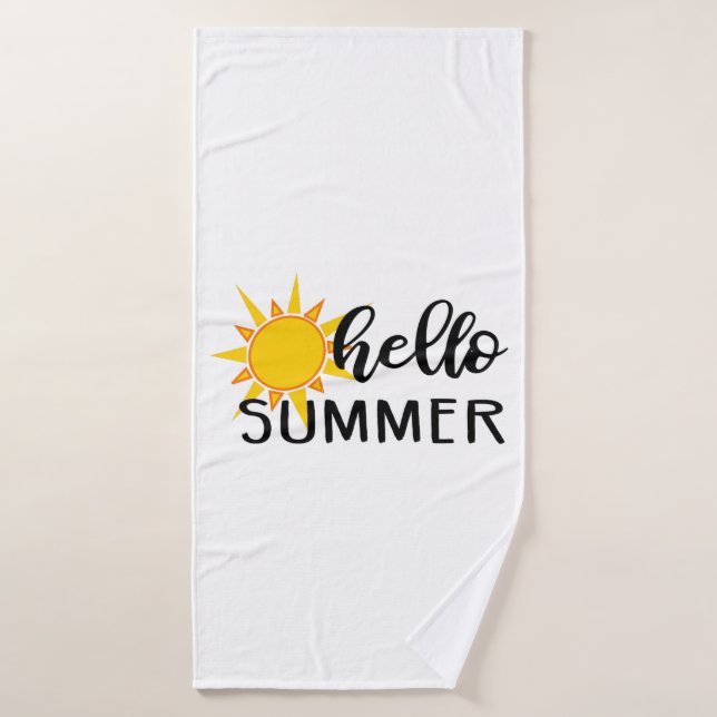 hello summer bath towel (Bath Towel)