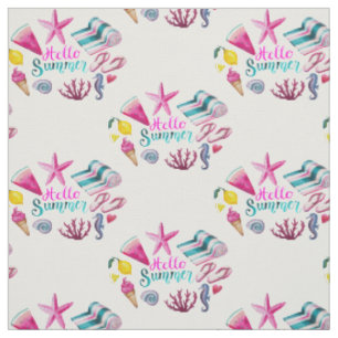 Hello Summer Beach Thunder-Cove Fabric