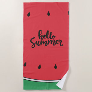 Hello Summer Beach Towel