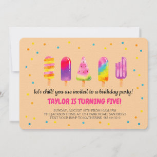 Hello Summer Birthday Party Invitation