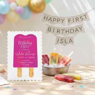 Hello Summer Birthday Party Invitation