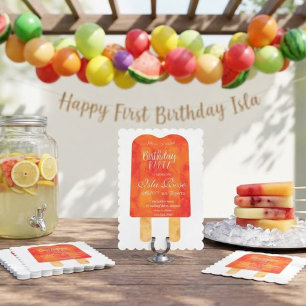 Hello Summer Birthday Party Invitation