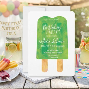 Hello Summer Birthday Party Invitation