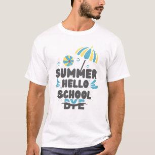 Hello Summer Bye School T-Shirt Design