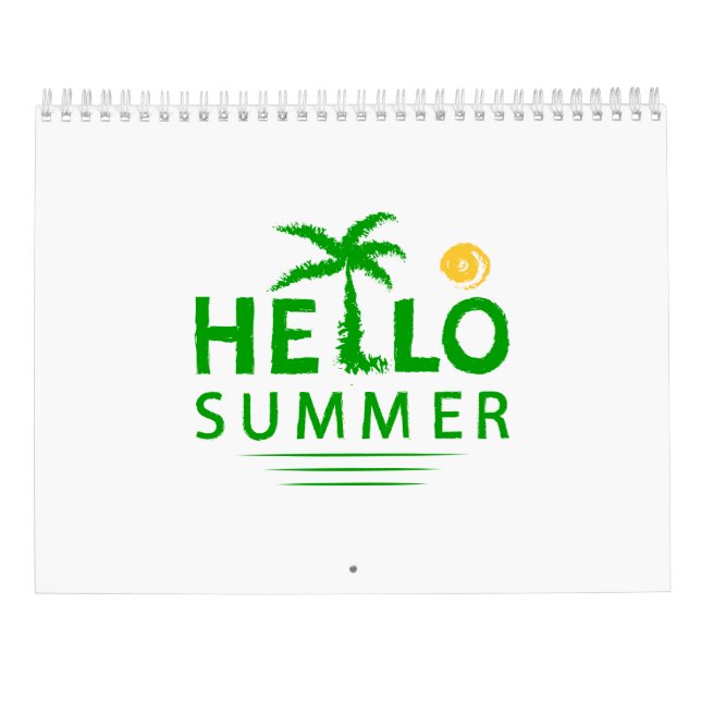 Hello Summer Calendar (Back)