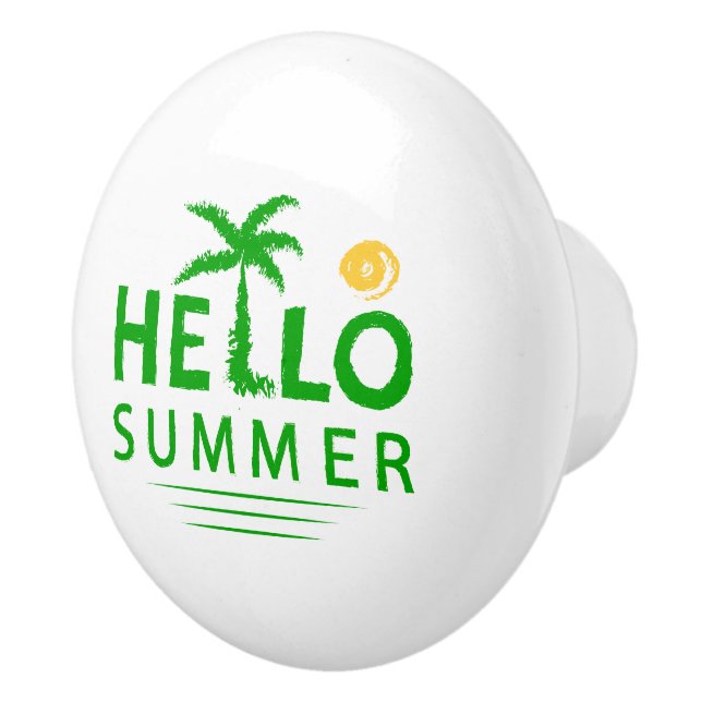 Hello Summer Ceramic Knob (Right)