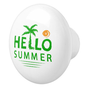 Hello Summer Ceramic Knob