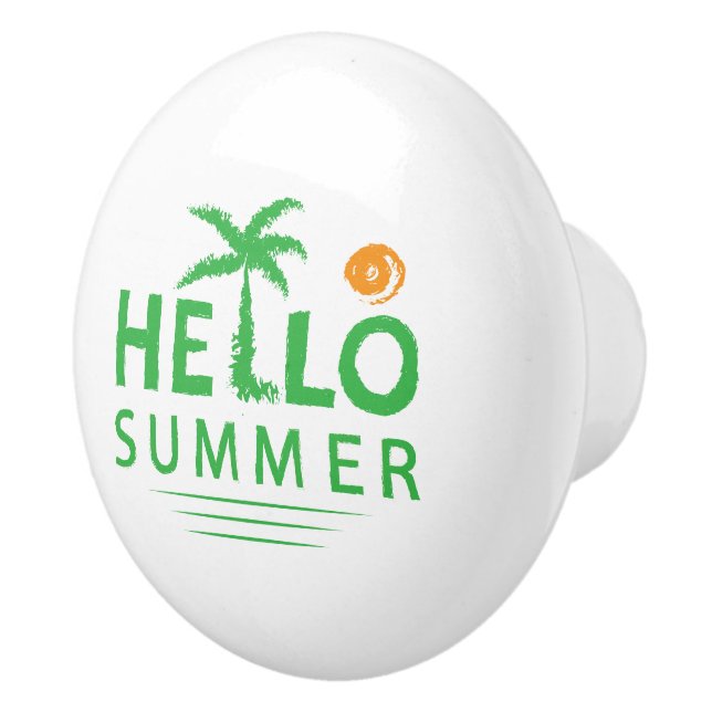 Hello Summer Ceramic Knob (Right)