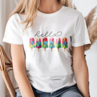 "Hello Summer" Colourful Ice Cream Pop