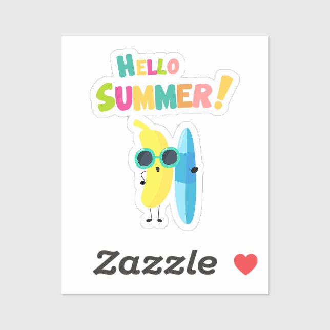 Hello Summer! Cool Banana Funny Vacation (Sheet)