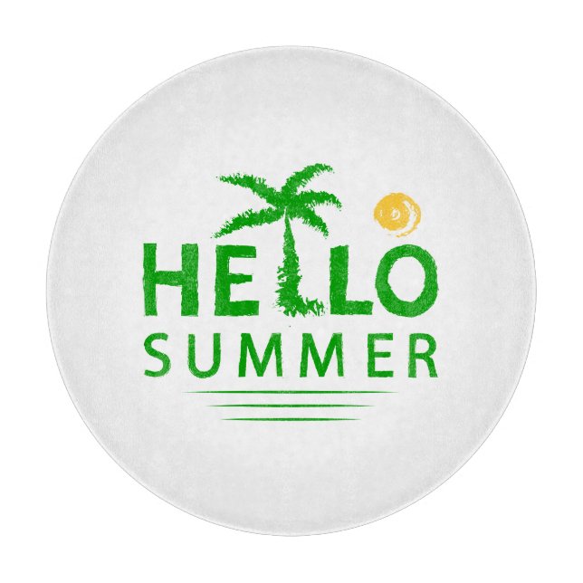 Hello Summer Cutting Board (Front)