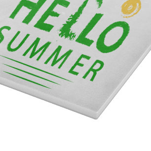 Hello Summer Cutting Board