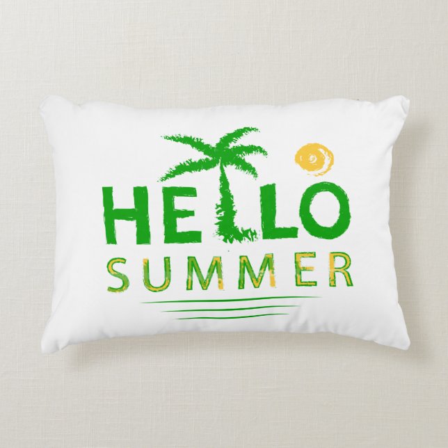 Hello Summer Decorative Cushion (Front)