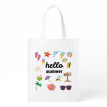 Hello Summer – Eco-Friendly Reusable Grocery Bag