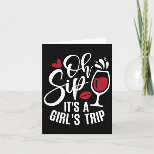 Hello Summer Family Vacation Oh Sip Its A Girls Tr Card