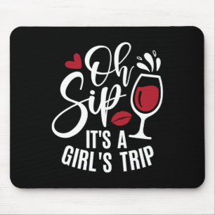 Hello Summer Family Vacation Oh Sip Its A Girls Tr Mouse Mat