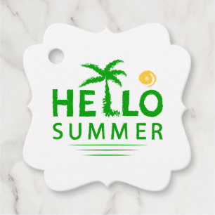 Hello Summer Favour Tags