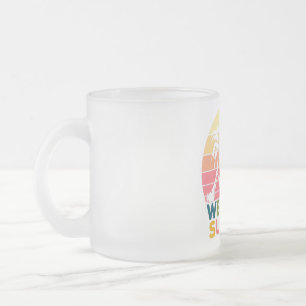 HELLO SUMMER FROSTED GLASS COFFEE MUG