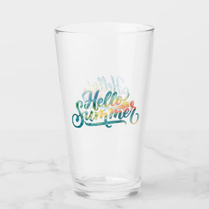 Hello Summer Glass