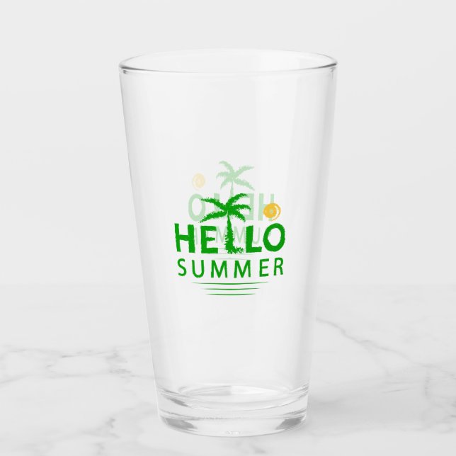 Hello Summer Glass (Front)