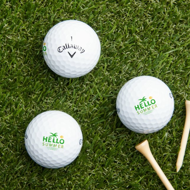 Hello Summer Golf Balls (Insitu Grass)