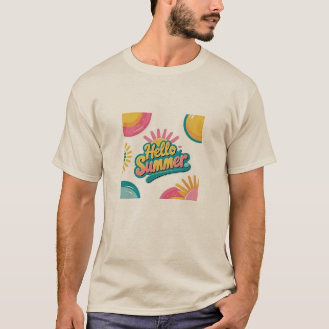 Hello Summer Graphic T-Shirt  (Front)