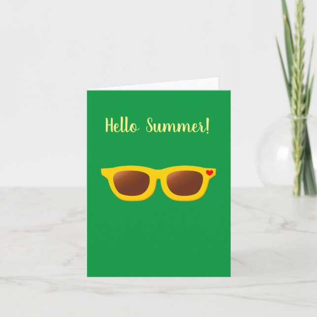 Hello Summer Greeting Card (Front)