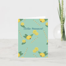 Hello Summer Greeting Card