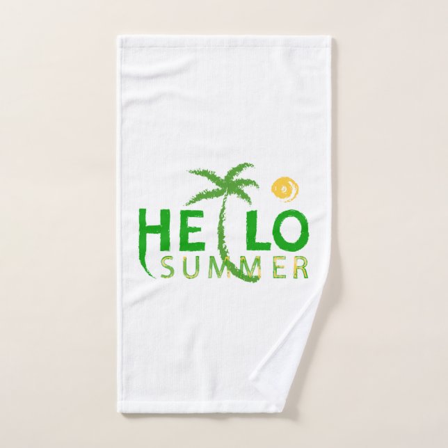 Hello Summer Hand Towel (Hand Towel)