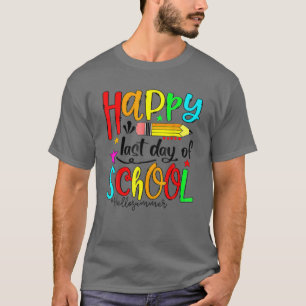 Hello Summer Happy Last Day Of School Kids Teacher T-Shirt