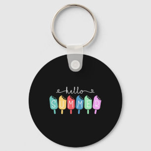 Hello Summer Happy Last Day School Teacher Student Key Ring