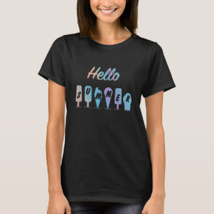 Hello Summer Heat Colourful Ice Cream Popsicle Gir T-Shirt