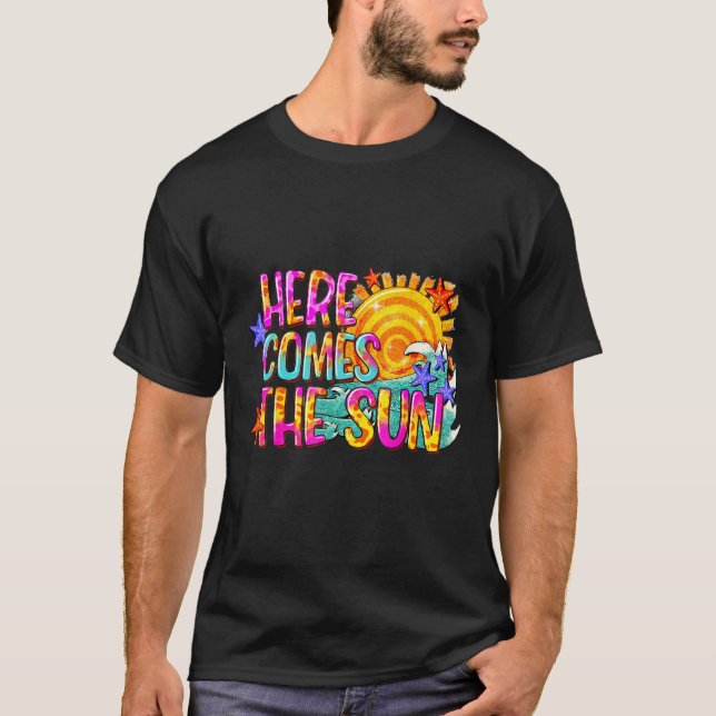 Hello Summer Here Comes The Sun Family Vacation Ha T-Shirt (Front)