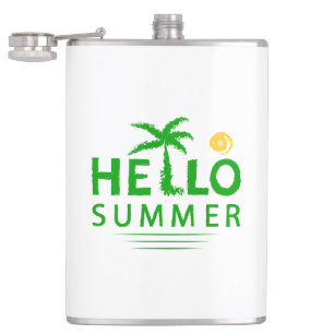 Hello Summer Hip Flask