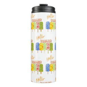 hello summer ice cream thermal tumbler