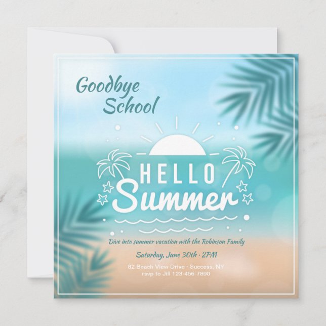 Hello Summer Invitation (Front)