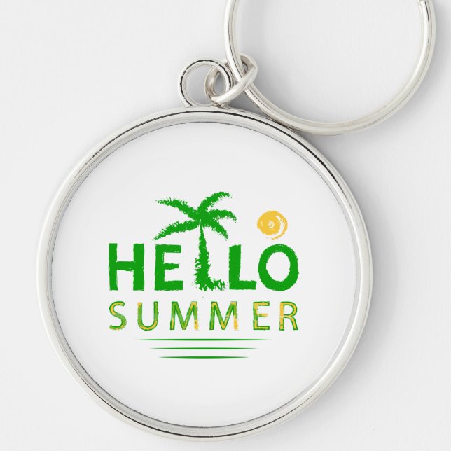 Hello Summer Key Ring (Front)